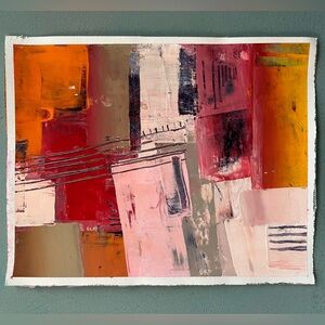 Abstract Multicolor Wall Art 8x10